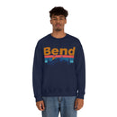 Bend, Oregon Crewneck Sweatshirt - Mountain & Birds Unisex-27