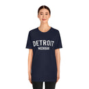 Detroit, Michigan Shirt - Paint Text Unisex Detroit T-Shirt-19