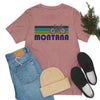 Montana T-Shirt - Retro Mountain Bike Adult Unisex Montana T Shirt