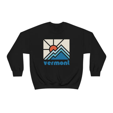 Buy black Vermont Sweatshirt - Mountain Sun Unisex