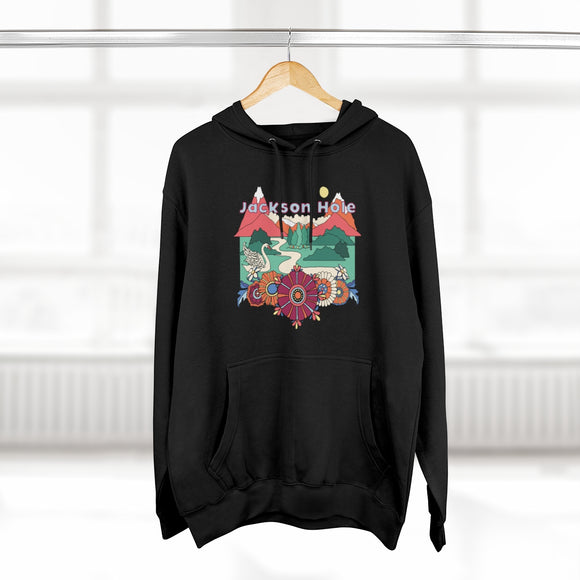Premium Jackson Hole, Wyoming Hoodie - Boho Unisex Sweatshirt