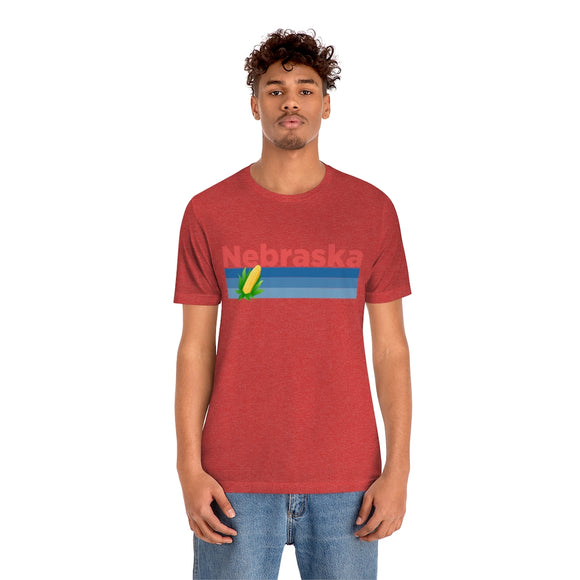 Nebraska T-Shirt - Retro Corn Unisex Nebraska Shirt