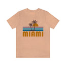 Miami, Florida T-Shirt - Retro Palm Tree Unisex Miami Shirt-1
