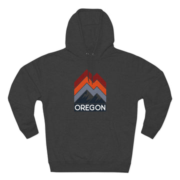 Buy charcoal-heather Premium Oregon Hoodie - Retro Unisex Sweatshirt