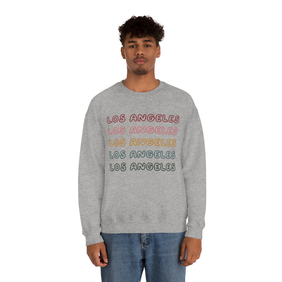Los Angeles, California Sweatshirt - Retro Five Color Unisex