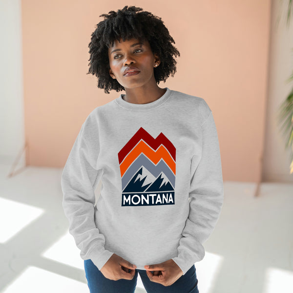 Premium Montana Sweatshirt - Retro Unisex Premium Crewneck Montana Sweatshirt
