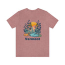 Vermont T-Shirt - Mountain Illustration Unisex Vermont Shirt-17