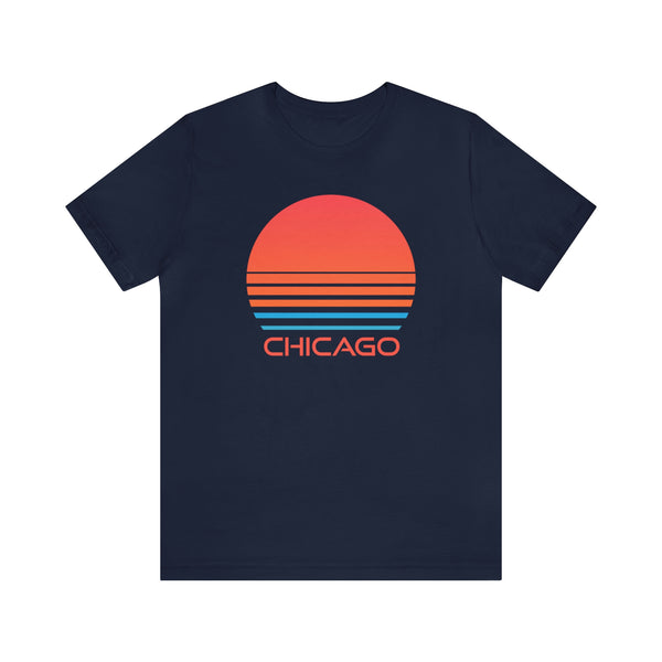 Chicago, Illinois T-Shirt - Retro 80s Unisex Chicago Shirt