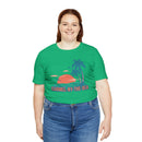 Carmel-by-the-Sea, California T-Shirt - Retro Palm Tree & Beach Unisex Carmel-by-the-Sea Shirt-55