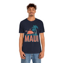 Maui, Hawaii T-Shirt - Retro Palm Tree & Beach Unisex Maui Shirt-60