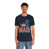 Maui, Hawaii T-Shirt - Retro Palm Tree & Beach Unisex Maui Shirt