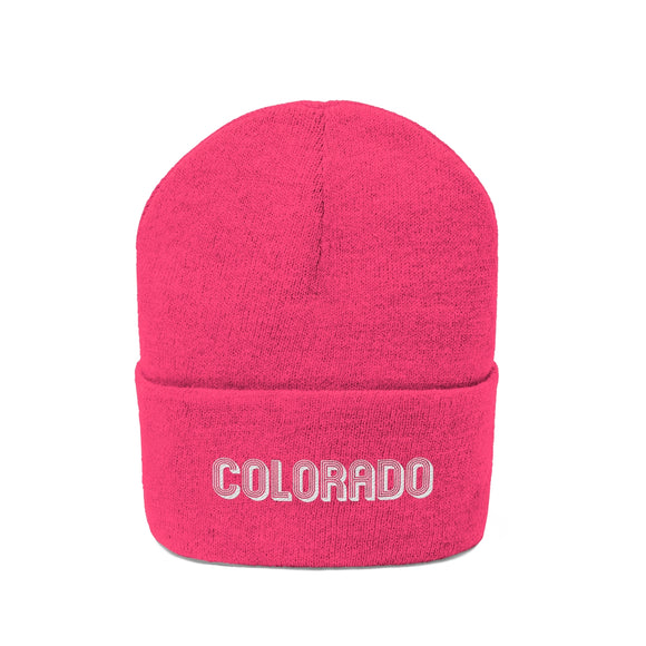 Colorado Beanie - Adult Embroidered Colorado Knit Hat