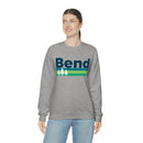 Bend, Oregon Sweatshirt - Retro Trees Unisex-21