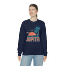 Jupiter, Florida Sweatshirt - Unisex Retro Palm Tree Crewneck Jupiter Sweatshirt-33
