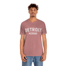 Detroit, Michigan Shirt - Paint Text Unisex Detroit T-Shirt-5