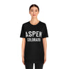 Aspen, Colorado Shirt - Paint Text Unisex Aspen T-Shirt