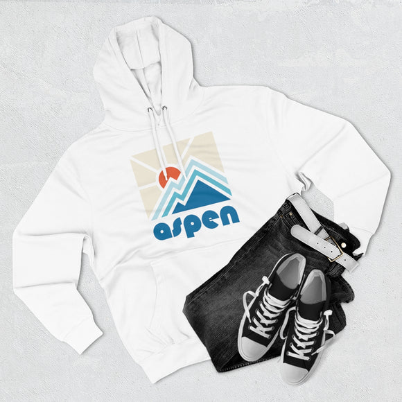 Premium Aspen, Colorado Hoodie - Min Mountain Unisex Sweatshirt