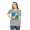 San Diego, California T-Shirt - Retro Palm Tree & Beach Unisex San Diego Shirt