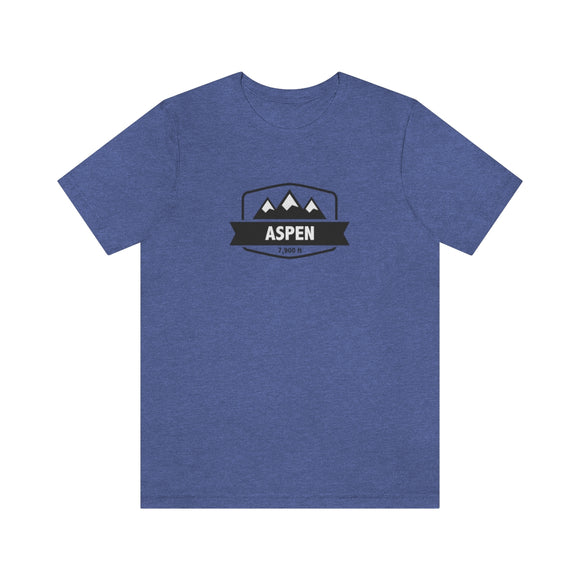 Aspen, Colorado T-Shirt - Altitude Badge Unisex Aspen Shirt