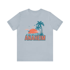 Anaheim, California T-Shirt - Retro Palm Tree & Beach Unisex Anaheim Shirt