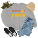 Austin, Texas Sweatshirt - Retro Sunset Unisex-23