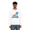 Puerto Vallarta, Mexico Sweatshirt - Unisex Retro Palm Tree Crewneck Puerto Vallarta Sweatshirt