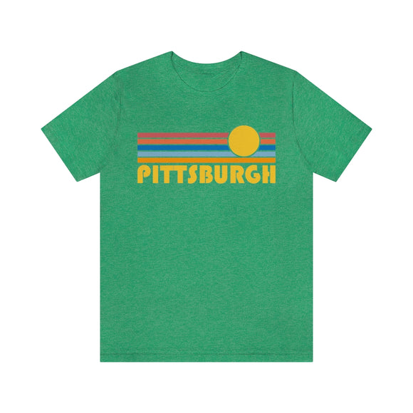Pittsburgh, Pennsylvania T-Shirt - Retro Sun Unisex Pittsburgh T Shirt