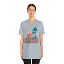 Cancun, Mexico T-Shirt - Retro Palm Tree & Beach Unisex Cancun Shirt-63