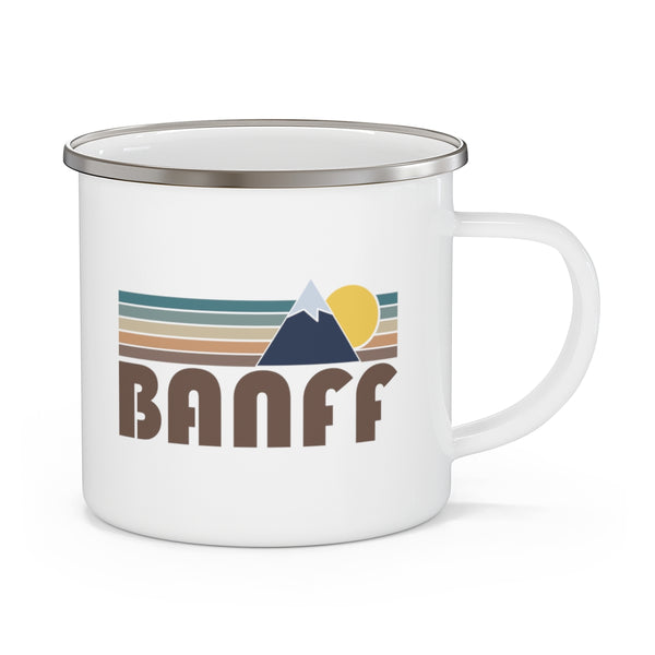 Banff, Canada Camp Mug - Retro Enamel Camping Banff Mug