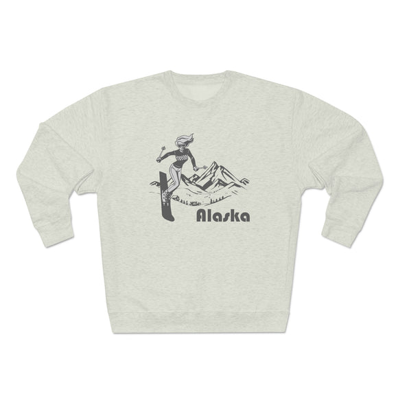 Premium Alaska Crewneck Sweatshirt - Retro Unisex Sweatshirt