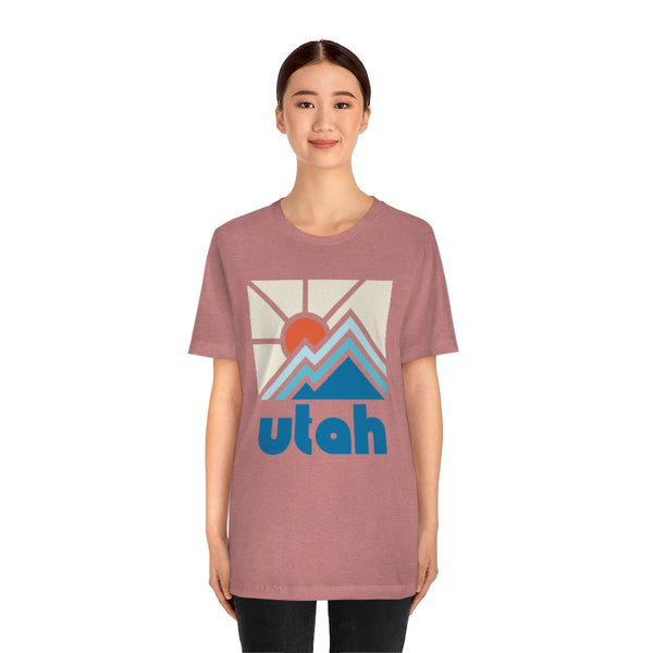 Utah Shirt, Utah Retro T-Shirt, Colorful Utah tee, Utah Mountain Shirt