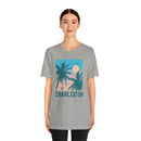 Charleston, South Carolina T-Shirt - Retro Palm Tree & Beach Unisex Charleston Shirt-63