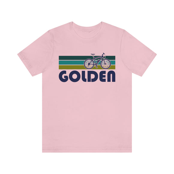 Golden T-Shirt - Retro Mountain Bike Adult Unisex Golden, Colorado T Shirt