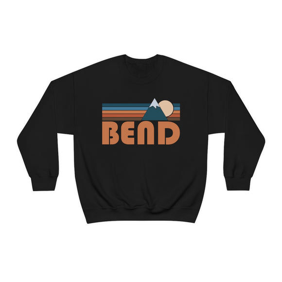 Bend, Oregon Sweatshirt - Unisex Retro Mountain Unisex