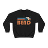 Bend, Oregon Sweatshirt - Unisex Retro Mountain Unisex