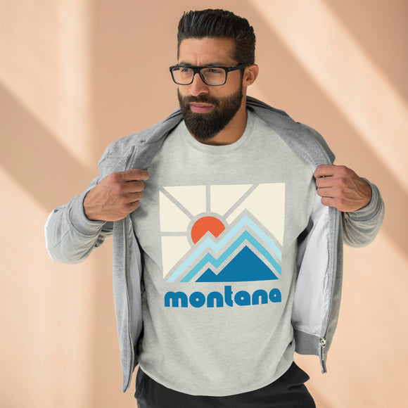 Premium Montana Crewneck Sweatshirt - Retro Unisex Sweatshirt
