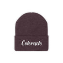 Colorado Beanie - Adult Embroidered Colorado Knit Hat-25