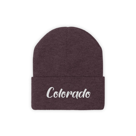 Colorado Beanie - Adult Embroidered Colorado Knit Hat