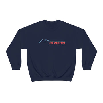 Buy navy Ski Colorado Sweatshirt - Mountain Pulse Unisex