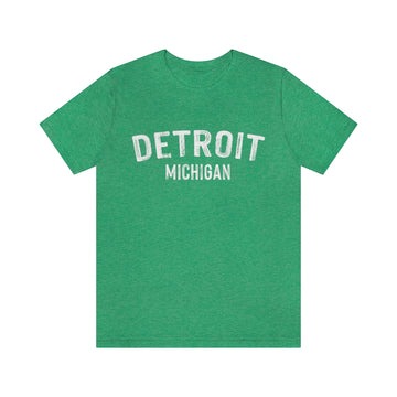 Buy heather-kelly Detroit, Michigan Shirt - Paint Text Unisex Detroit T-Shirt