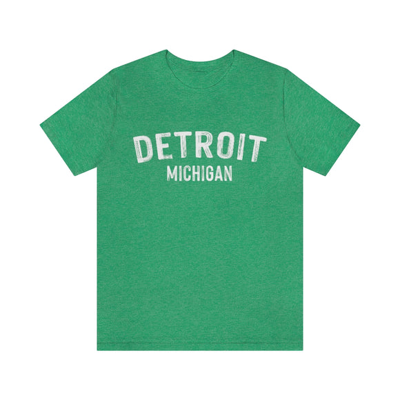 Detroit, Michigan Shirt - Paint Text Unisex Detroit T-Shirt