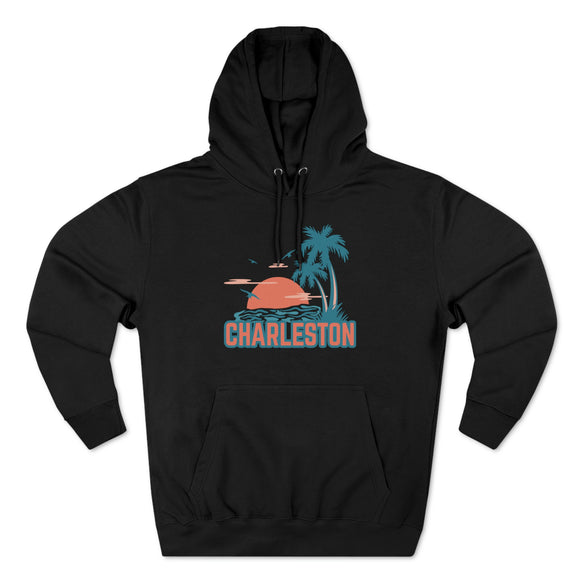 Premium Charleston, South Carolina Hoodie Hoodie - Palm Tree Unisex Sweatshirt