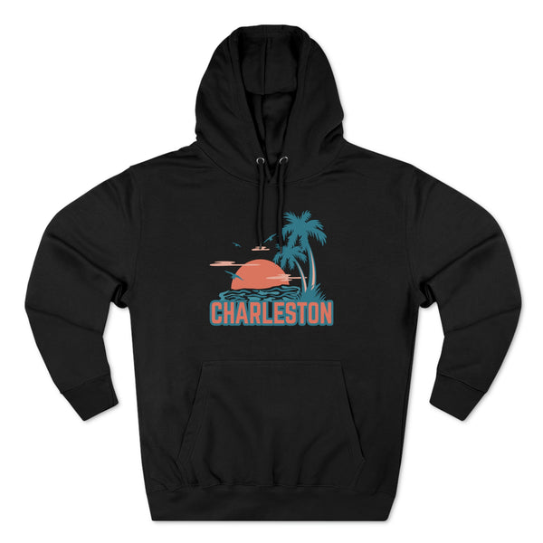 Premium Charleston, South Carolina Hoodie Hoodie - Palm Tree Unisex Sweatshirt