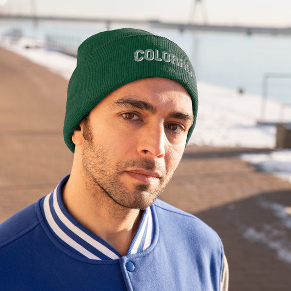 Colorado Beanie - Adult Embroidered Colorado Knit Hat