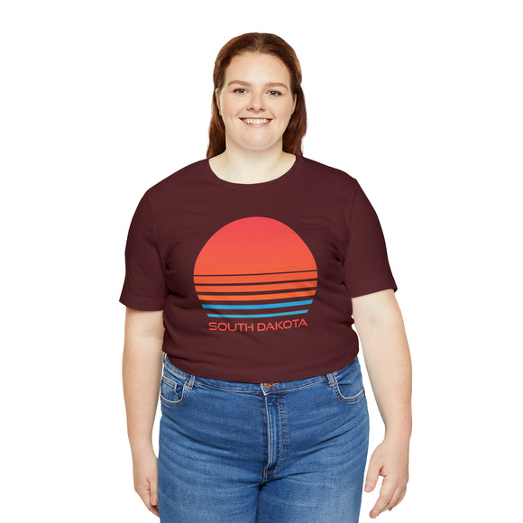 South Dakota T-Shirt - Retro 80s Unisex South Dakota Shirt