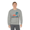 Jekyll Island, Georgia Sweatshirt - Unisex Retro Palm Tree Crewneck Jekyll Island Sweatshirt