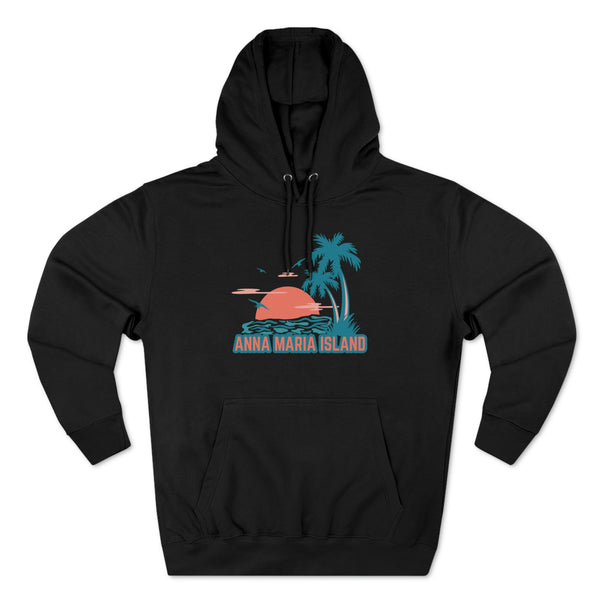 Premium Anna Maria Island, Florida Hoodie Hoodie - Palm Tree Unisex Sweatshirt