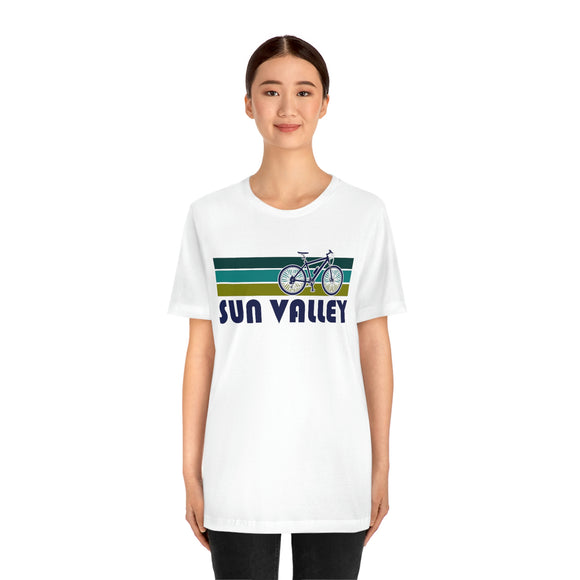 Sun Valley T-Shirt - Retro Mountain Bike Adult Unisex Sun Valley, Idaho T Shirt