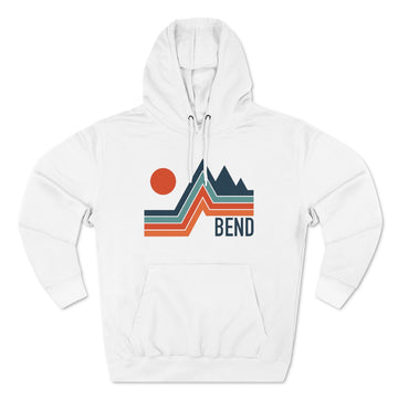 Buy white Premium Bend, Oregon Hoodie - Retro Unisex Sweatshirt