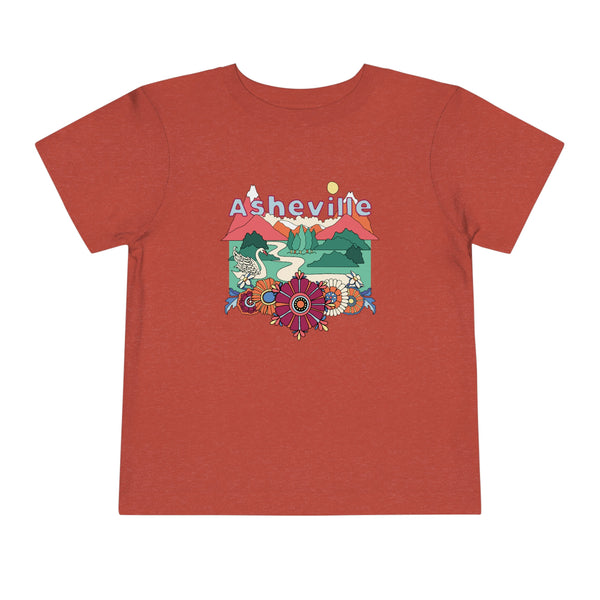 Asheville, North Carolina - Hippie Style Toddler T-Shirt